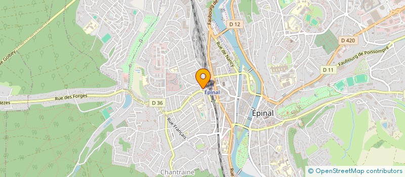 localisation de l'entreprise LAUREEN ET CLAUDE  EPINAL