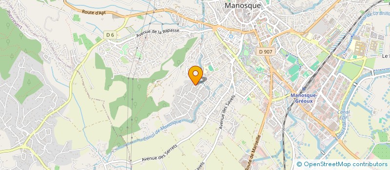 localisation de l'entreprise LAURELEC à MANOSQUE