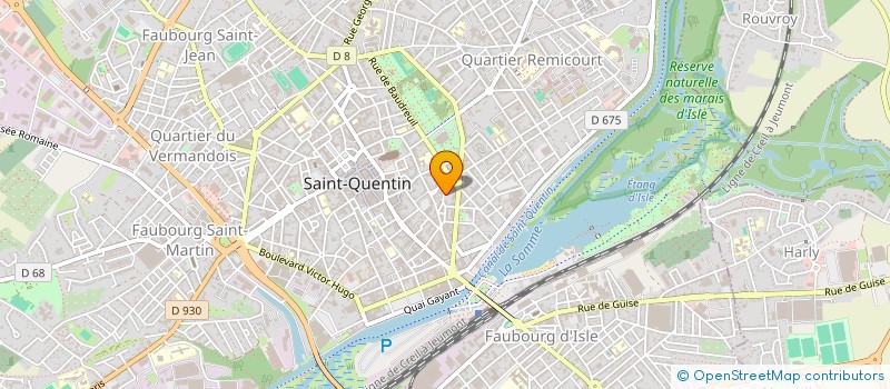 localisation de l'entreprise LAURELICE à SAINT-QUENTIN