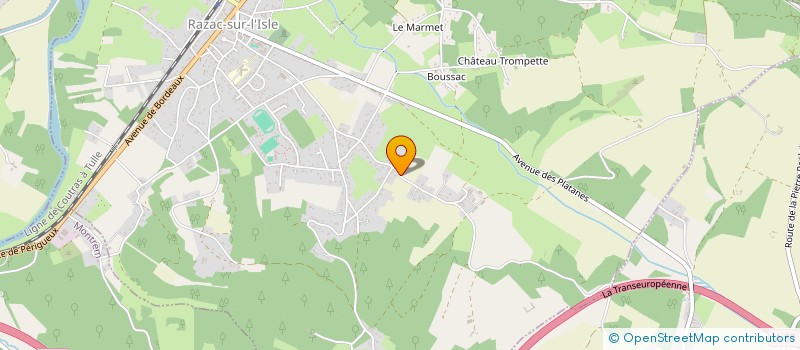 localisation de l'entreprise LAURELILOU INVEST  RAZAC-SUR-L'ISLE