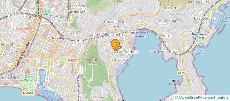 localisation de l'entreprise LAURELUCE à VILLEFRANCHE-SUR-MER