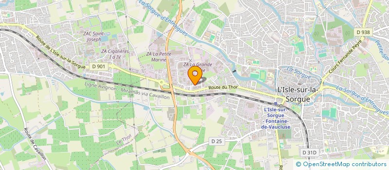 localisation de l'entreprise LAUREMY  L'ISLE-SUR-LA-SORGUE