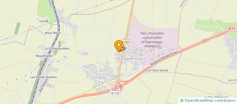 localisation de l'entreprise LAURENA  SAINTE-SOULLE