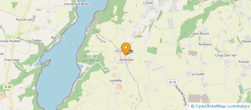 localisation de l'entreprise LAURENCE COIFFURE  PLOUBAZLANEC