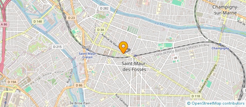 localisation de l'entreprise LAURENCE DELANNOY IMMOBILIER à SAINT-MAUR-DES-FOSSES