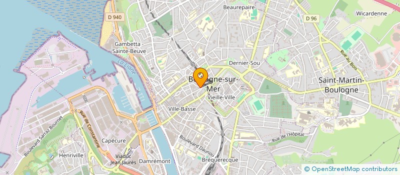 localisation de l'entreprise LAURENCE DUNATTE à BOULOGNE-SUR-MER
