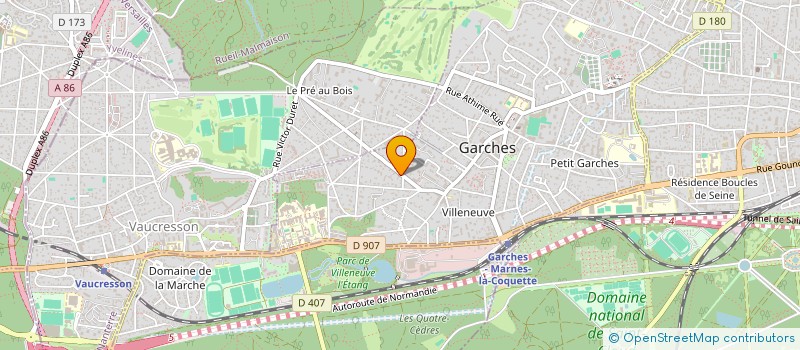 localisation de l'entreprise LAURENCE FRANCOIS CONSEIL  GARCHES