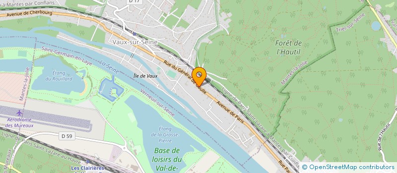 localisation de l'entreprise LAURENCE GARDET HOLDING SARL  VAUX-SUR-SEINE