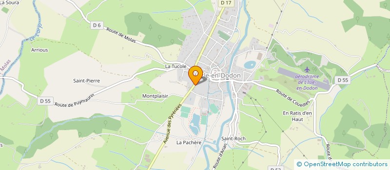 localisation de l'entreprise LAURENCE GENESTAL-ARRESTIER  L'ISLE-EN-DODON