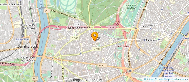 localisation de l'entreprise LAURENCE LEFEUVRE à BOULOGNE-BILLANCOURT
