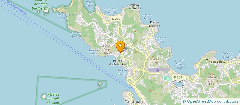 localisation de l'entreprise LAURENCE LEVANT à SAINT-BARTHELEMY