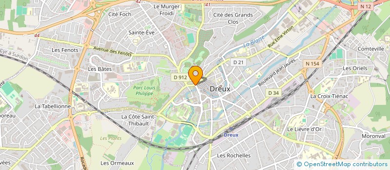 localisation de l'entreprise LAURENCE MOULINARD à DREUX