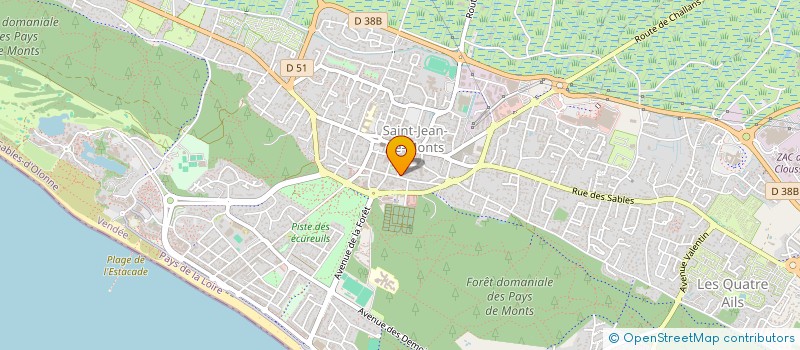 localisation de l'entreprise LAURENCE RIMBAULT  SAINT-JEAN-DE-MONTS