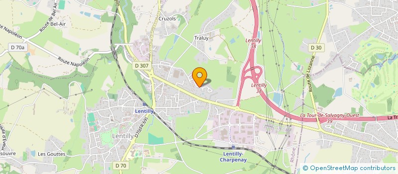 localisation de l'entreprise LAURENCE ROUX  LENTILLY