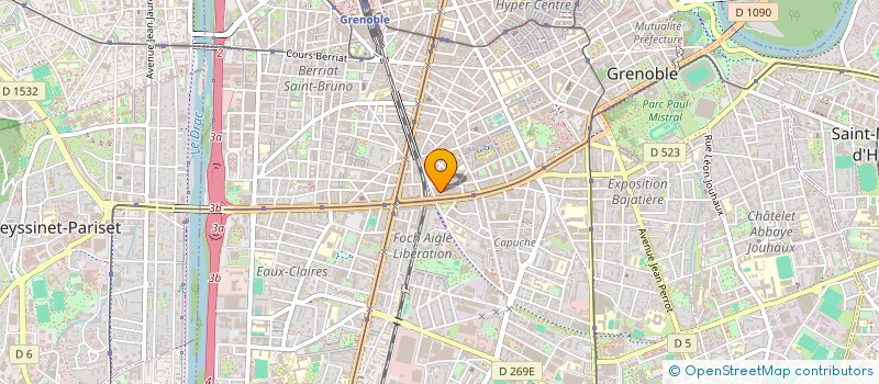 localisation de l'entreprise LAURENCE SIRAC BAUDELIN  GRENOBLE