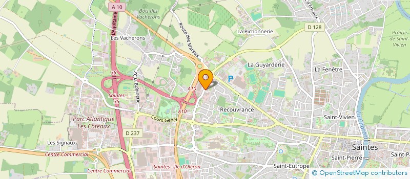 localisation de l'entreprise LAURENCEAU à SAINTES