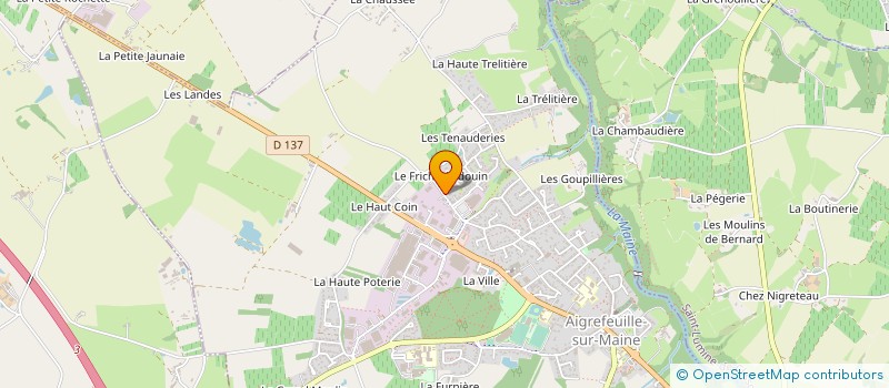 localisation de l'entreprise LAURENDY à AIGREFEUILLE-SUR-MAINE