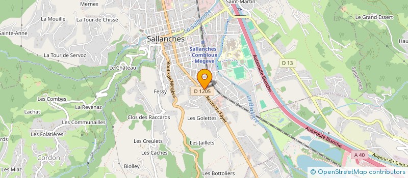 localisation de l'entreprise LAURENE à SALLANCHES