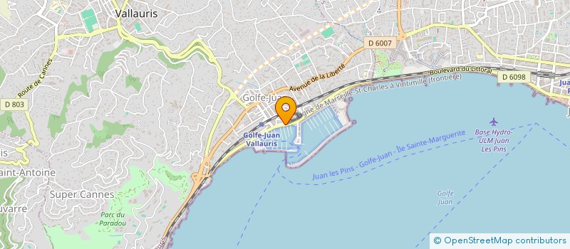 localisation de l'entreprise LAURENE à VALLAURIS