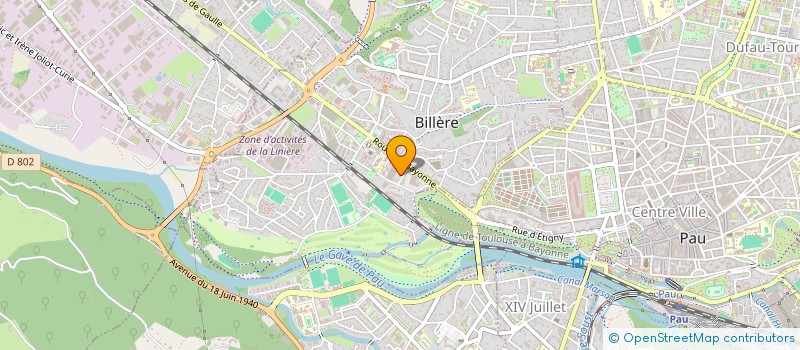 localisation de l'entreprise LAURENE MOREL ET ALEXANDRE BIDART  BILLERE