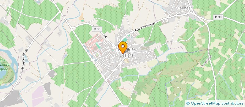 localisation de l'entreprise LAURENE T à THEZAN-LES-BEZIERS