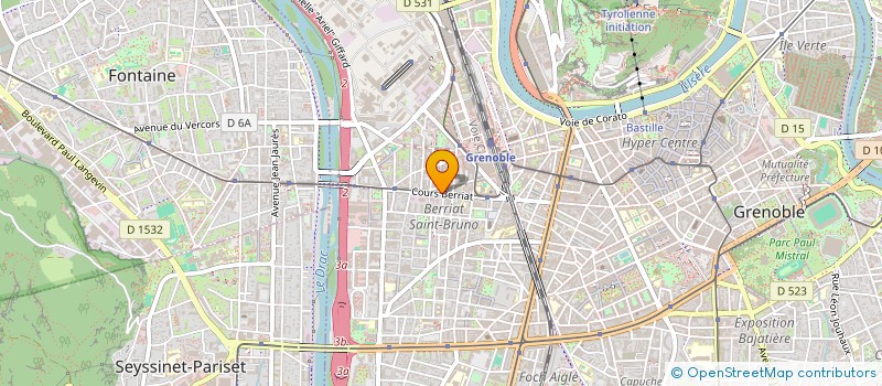 localisation de l'entreprise LAURENE38  GRENOBLE