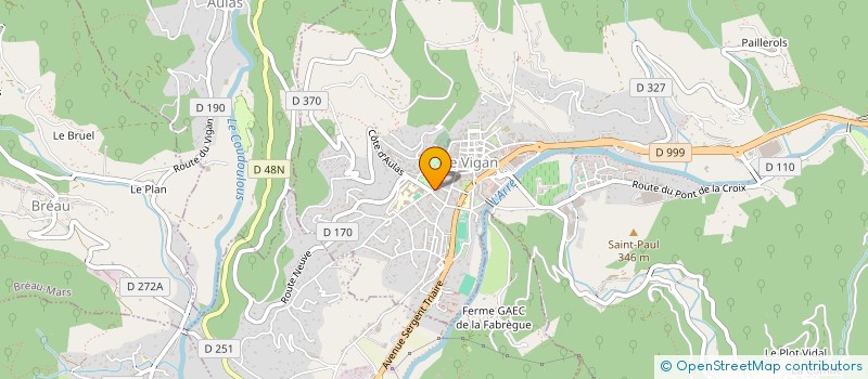 localisation de l'entreprise LAURENS  LE VIGAN