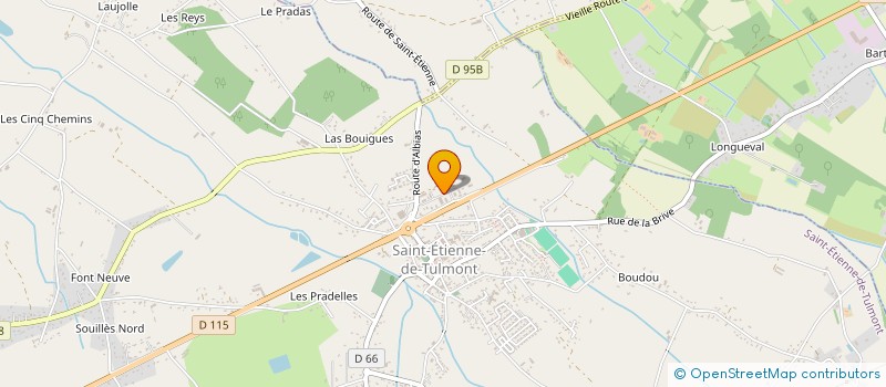 localisation de l'entreprise LAURENS FREDERIC à SAINT-ETIENNE-DE-TULMONT