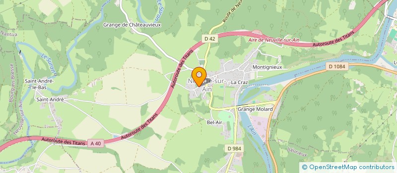 localisation de l'entreprise LAURENS GILLES à NEUVILLE-SUR-AIN