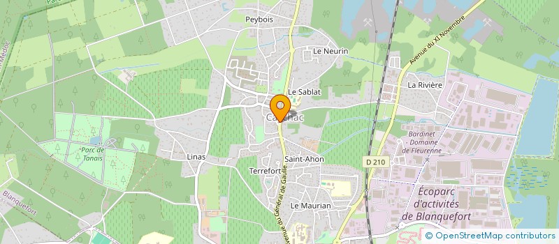 localisation de l'entreprise LAURENT 1 à BLANQUEFORT