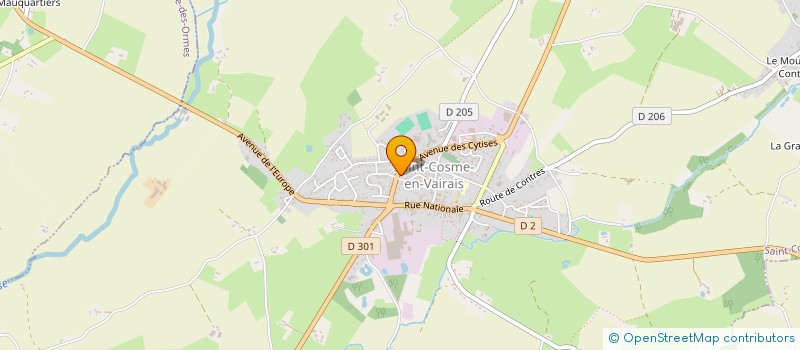 localisation de l'entreprise LAURENT  SAINT-COSME-EN-VAIRAIS