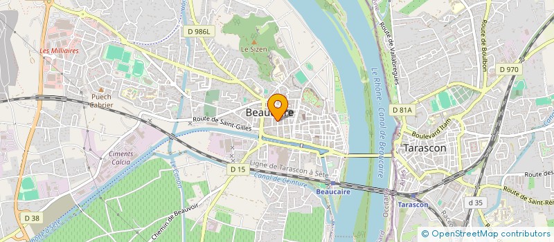 localisation de l'entreprise LAURENT  BEAUCAIRE