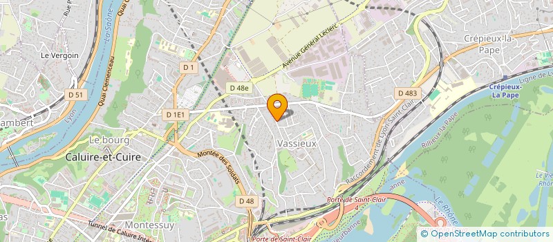 localisation de l'entreprise LAURENT  CALUIRE-ET-CUIRE