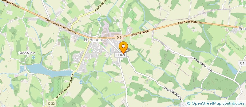 localisation de l'entreprise LAURENT  LE HOUGA