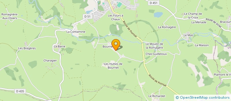 localisation de l'entreprise LAURENT AGNESE-ELECTRICITE GENERALE à MARCILLAT-EN-COMBRAILLE