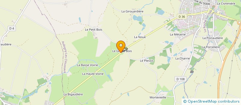 localisation de l'entreprise LAURENT AUBOURG à AUBIGNY-LES CLOUZEAUX