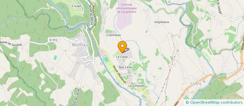 localisation de l'entreprise LAURENT BAGARRE MACONNERIE à LARGENTIERE