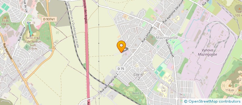 localisation de l'entreprise LAURENT BAILLEUL  MAZINGARBE