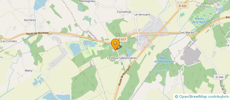 localisation de l'entreprise LAURENT BALAYAGE TRAVAUX PUBLICS  SOLEYMIEU