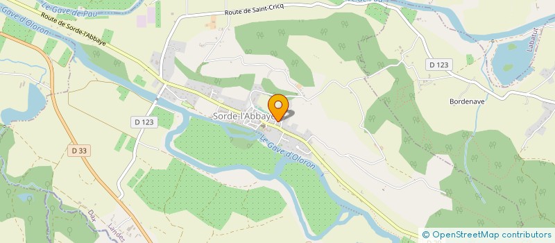 localisation de l'entreprise LAURENT BARETS  SORDE-L'ABBAYE
