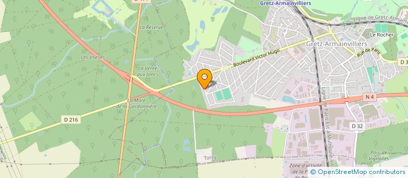 localisation de l'entreprise LAURENT. C  GRETZ-ARMAINVILLIERS