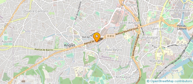 localisation de l'entreprise LAURENT CABANNES à ANGLET