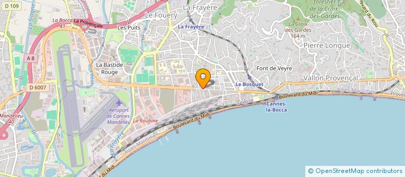 localisation de l'entreprise LAURENT CAMPAGNE COURTAGE  CANNES