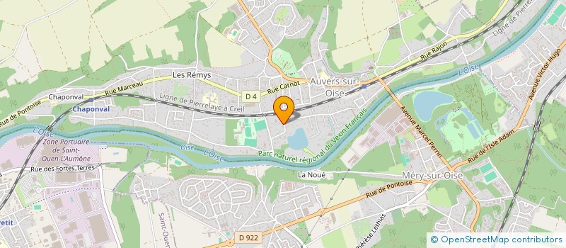 localisation de l'entreprise LAURENT CARON à AUVERS-SUR-OISE