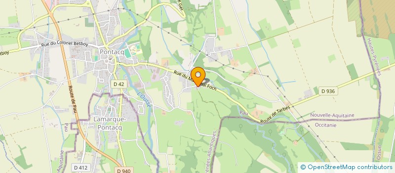 localisation de l'entreprise LAURENT CAZAJOUS  PONTACQ