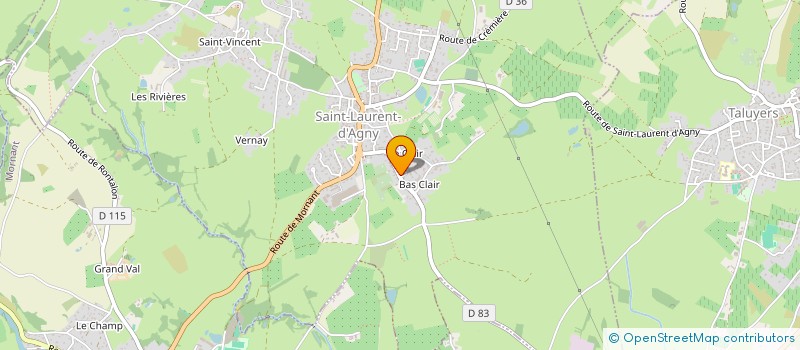 localisation de l'entreprise LAURENT CHAVROCHE  SAINT-LAURENT-D'AGNY