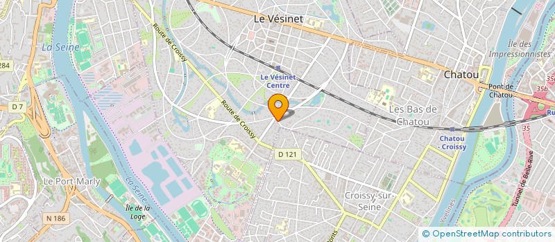 localisation de l'entreprise LAURENT CHIRO HOLDING  LE VESINET