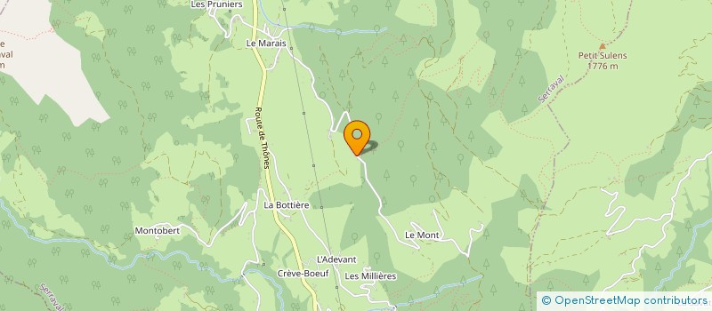 localisation de l'entreprise LAURENT CLAVEL  SERRAVAL