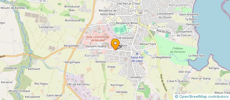 localisation de l'entreprise LAURENT CLOAREC  SAINT-POL-DE-LEON