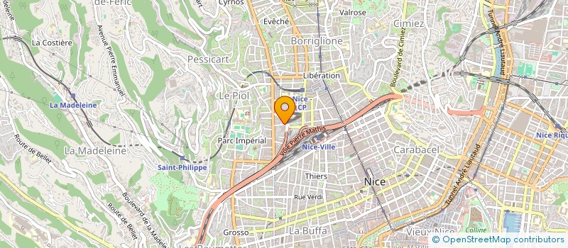 localisation de l'entreprise LAURENT COIFFURE à NICE